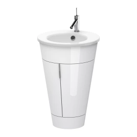 Duravit Starck 1 Тумба напольная 600x560xh825 мм, для раковины 040658, с 2мя дверцами, 1 полка, цвет: белый глянцевый (S1952008585)