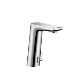 Hansgrohe Metris S Эл. смеситель для раковины, на 1 отв, излив 128мм, h145мм, регул.ттемпературы, питание от сети, цвет: хром (31102000)