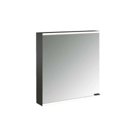 Emco Prime Зеркальный шкаф с подсветкой LED2 Facelift навесная модель, 600 mm, 1-дверка, IP 20 петли слева, зеркальная задняя стенка, цвет черный (9497 135 21)