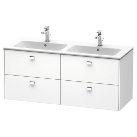 Duravit Brioso Тумба подвесная под раковину 1290x479х553 мм, с 4 выдвижными ящиками, цвет белый матовый 18 (для 233613) (BR410601018)