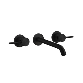 GESSI 316 Встраиваемый смеситель с изливом 200-180мм (внешние части), цвет:Black XL (54094#299)