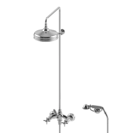 Stella Italica Душевой комплект 3284/33-220: смеситель, штанга+ручной+верхний душ 220мм, цвет: хром (IT 02512 CR00)