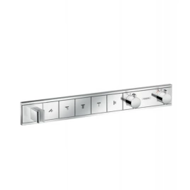 Hansgrohe RainSelect Встраиваемый термостат для душа на 5 источника, с держ. душа (внешняя часть), цвет: хром (15358000)