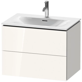 Duravit L-Cube Тумба подвесная под раковину 234473, 2 ящика, 550x720x481мм, цвет White High Gloss (LC630602222)