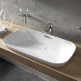 Раковина TOTO Neorest полувстраиваемая 746x448x173 мм без отв CeFiONtect цвет белый (LW3717HY#XW)