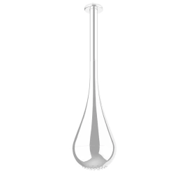 Gessi Goccia Верхний душ для потолочного крепления каплевидной формы, h=602мм, цвет: белый (33752#279)