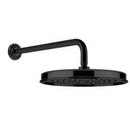 GESSI VENTI20 Верхний душ 328 мм, с настенным держателем 389 мм, цвет черный матовый (65149#299)