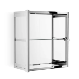 Decor Walther Glas S 2 Шкафчик подвесной 35x19x40см, стекло прозрачное, цвет: хром (602300)