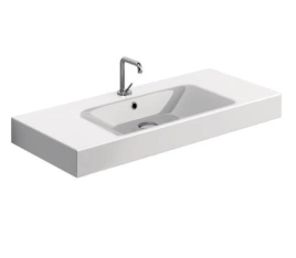 Раковина KERASAN Cento 100х45 с 1отв под смеситель белая (355001*1)