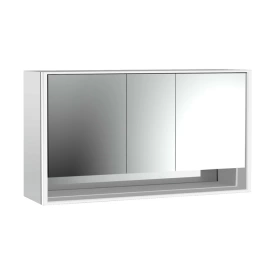 Emco Loft Зеркальный шкаф с подсветкой LED с с ниж.отделением навесная модель, 1600 mm, 3-дверки зеркальная задняя стенка (9798 052 22)