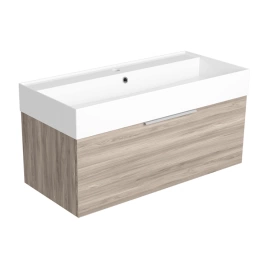 SIMAS AGILE Тумба подвесная 100x46xh40 см, для раковины AG101, 1 ящик, ручка матовый хром, цвет LAVA (AGM101 LAVA)