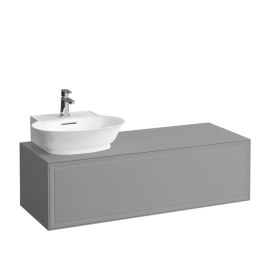 Laufen New Classic База под раковину подвесная раковина слева, 1180х450х350 мм, 1 ящик, цвет серый (для раковины 816852) (4.0608.5.085.627.1)
