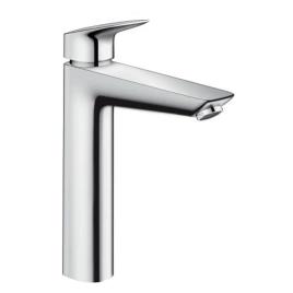 Hansgrohe Logis Смеситель для раковины 190 на 1 отв. без донного клапана, излив 166мм, h195мм, цвет: хром (71091000)