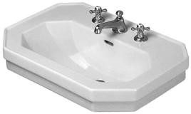 Раковина Duravit 1930 с переливом и 3 отв под смеситель 70х50х Н 205см Цвет Белый (4387000301)