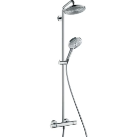 HG Raindance S Душевая система Showerpipe: верх.душ 240 1jet, ручн.душ, шланг, термостат, цвет: хром (27115000)