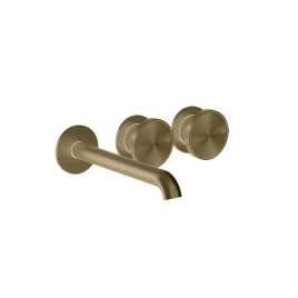 GESSI Origini Смеситель для раковины встраиваемый с изливом на 3 отв, в компл с отд вставкой, цвет Finox Brushed Nickel (внешняя часть) (66090#149)