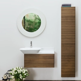 Laufen INO Шкаф подвесной, 360х305х1800мм, с 1 дверцей, петли справа DX, цвет: темный орех (4.2545.2.030.171.1)