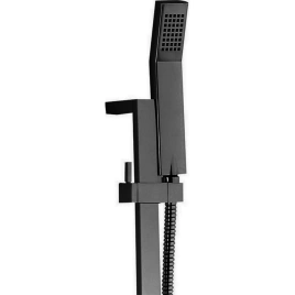 CISAL Shower Душевой гарнитур:ручная лейка,шланг 150 см,штанга 70 см, цвет черный матовый (DS01004040)