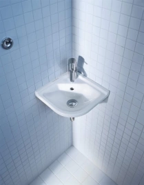Раковина Duravit Ph Starck 3 угловая 430х380 мм с переливом с 1 отв под смеситель цвет белый (752440000)