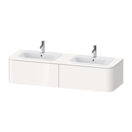 Duravit Happy D.2 Plus Тумба подвесная 354x1600x550мм 2 ящика, DX, цвет: белый глянцевый (HP4956B2222)