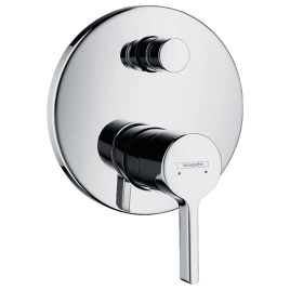 Hansgrohe Metris S Смеситель для ванны, встраиваемый, переключатель вакумный, внешняя часть, с защитой EN1717, цвет: хром (31466000)