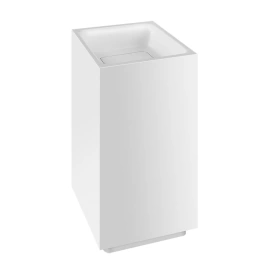 Раковина Gessi Rettangolo напольная 42х42см слив в пол с донным клапаном и сифоном цвет матовый белый