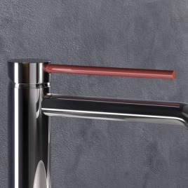 GATTONI CIRCLE ONE Накладка на ручку смесителя для ванны и душа, цвет Rosso (9099/90RO)