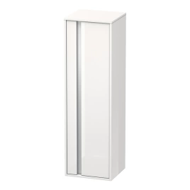 Duravit Ketho Шкаф высокий 400х360х1320 мм, 1 дверца петли справа, 2 стеклянные полки, 1 деревянная полка, цвет белый глянцевый (KT1257R2222)