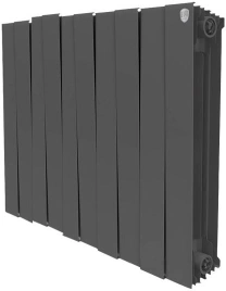 Радиатор биметаллический Royal Thermo Piano Forte 500 noir sable 10 секций-черный