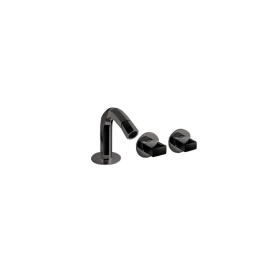 Fantini Venezia Смеситель для биде, 1 отв, с донным клапаном, излив 120мм, цвет: Matt Gun Metal PVD (29 P5 N411SB)