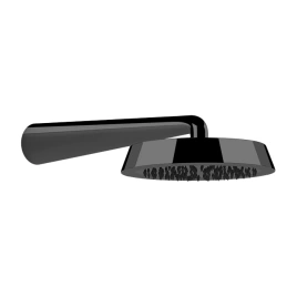 GESSI CONO Верхний душ 240 мм, с настенным держателем 400 мм, цвет Black Metal Brushed PVD (45151#707)