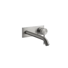 GESSI 316 Встраиваемый смеситель для раковины с изливом 200-170мм (внешняя часть), цвет: steel brushed (54390#239)