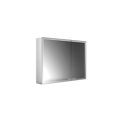 EMCO Prestige2 Зеркальный шкаф 887 мм, настенный, LED-подсветка, 2 двери, 2 полки, розетка, левый, с EMCO light system (9897 080 05)