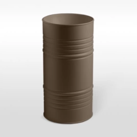 Kerasan Artwork Раковина свободностоящая BARREL d 45,H 90 см, без отв под смеситель, слив в пол, сифон, цвет: Bruno matt (4742K88)