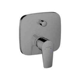 Hansgrohe Talis E Встраиваемый смеситель для ванны с переключателем, с защит.комб. EN 1717, (внешняя часть), цвет: шлифованный черный хром (71474340)