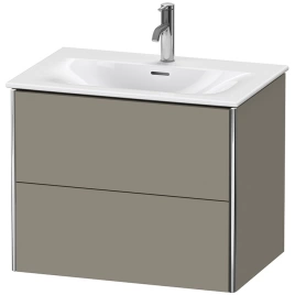 Duravit XSquare Тумба подвесная под раковину 234473, 2 яшика, 560x710x478мм, цвет Stone Grey SaM (XS432309292)