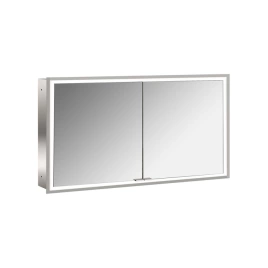 Emco Prime Зеркальный шкаф с подсветкой LED Facelift встраив. модель, 1300 mm, 2-дверки, IP 20 зеркальная задняя стенка (9497 062 95)