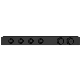 GESSI HI-FI ECLECTIC Смеситель для душа настенный встраиваемый, термостатический, с полкой, с 4 запорными кнопками, цвет Black XL (65256#299)