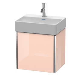 Duravit XSquare База под раковину 434х340х397 мм, 1 дверца левая,, Цвет Абрик. жемчуг глянцевый (для раковины 073245) (XS4060L1010)