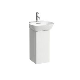 Laufen INO Тумба под раковину 815301, 280х310х605мм, с 1 дверцей, с сифоном, с 4 полками, SX, цвет: белый матовый (4.2530.1.030.170.1)