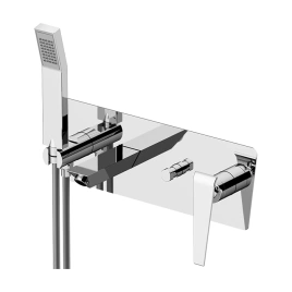 Gattoni Boomerang Смеситель встраиваемый для ванны с душем, цвет хром (4505/45С0cr)