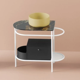Artceram FLAIR 3.0 Мраморная столешница 68,5х46 см, цвет black gold (TFA009 91)