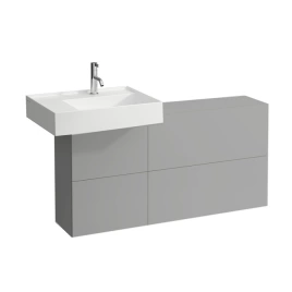 Laufen Kartell Тумба под раковину слева, 1200х270х610мм, с 1 дверцей и 2 створками, цвет: сланцево-серый (4.0829.1.033.642.1)
