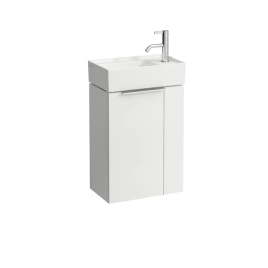 Laufen Kartell Тумба под раковину 815334, 445х275х615мм, с 1 дверцей SX, с сифоном, цвет: белый глянцевый (4.0751.2.033.631.1)