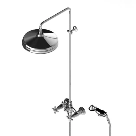 Stella Roma Душевой комплект 3284/301/314A-300: смеситель, штанга+ручной+верхний душ 300мм, цвет: хром (RM 02513 CR00)