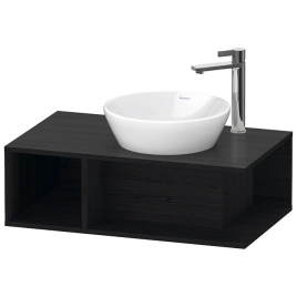 Duravit D-Neo Тумбочка подвесная компакт, 260x800x480 мм, 1 открытое отделение на левой стороне, цвет: Black Oak (DE493801616)