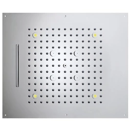 BOSSINI DREAM/3 Верхний душ 570 x 470 mm, 3 режима (дождь, каскад, туман), с 4 LED RGB, блок питания/управления, Cromoterapia, цвет: хром (H38935.030)