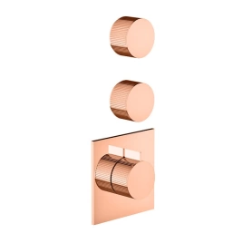 Stella Sirius Внешняя часть встраиваемого смесителя на 2 источника. цвет Copper satinato PVD (SR 06013 PV11)