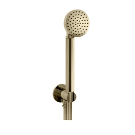 Fantini Icona Classic Ручная лейка со шлангом 1500мм и держателем, впуск 1/2, цвет Nickel PVD (53 95 R043)