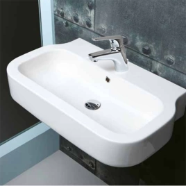 Раковина AZZURRA GLAZE подвесная с 1 отв под смеситель 60х46см цвет белый